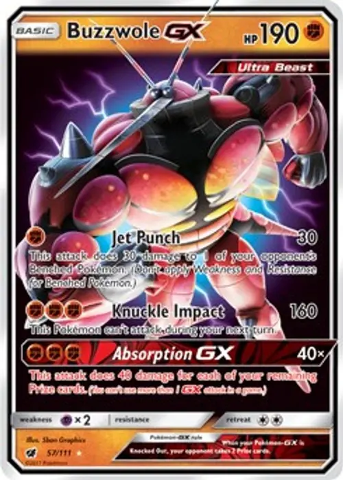 Buzzwole GX card art