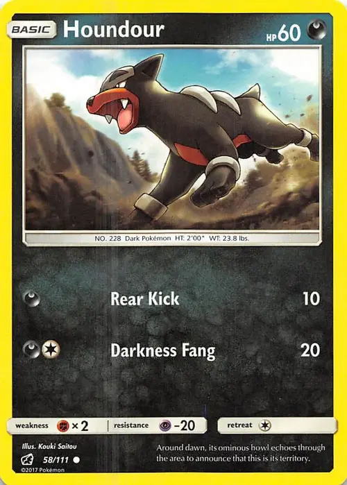 Houndour card art