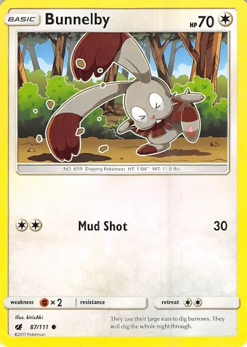 Bunnelby card art
