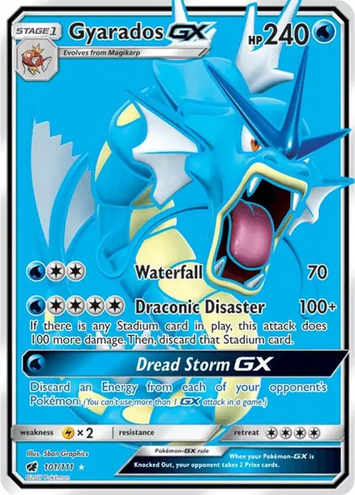 Gyarados GX (Full Art) card art