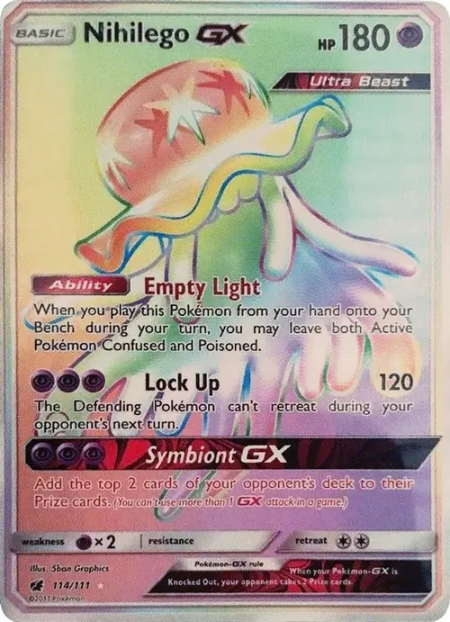 Nihilego GX (Secret) card art