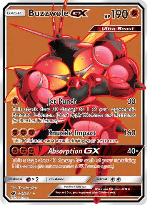 Buzzwole GX (Full Art) card art