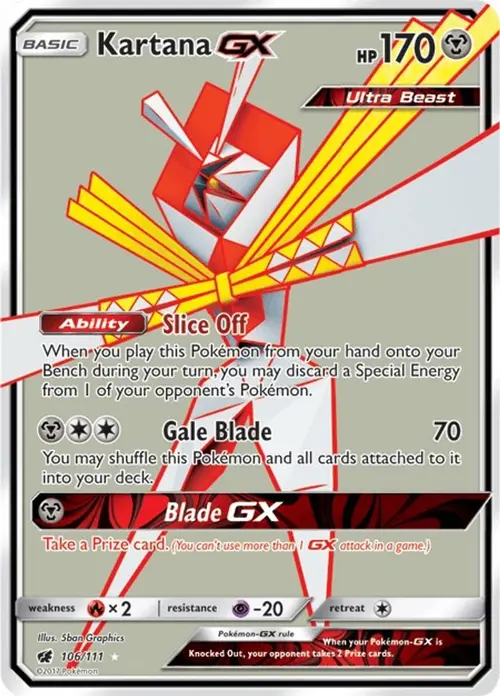 Kartana GX (Full Art) card art