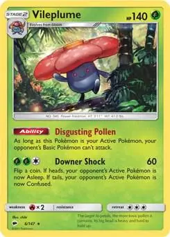 Vileplume - 6/147 (Prerelease Kit Exclusive) card art