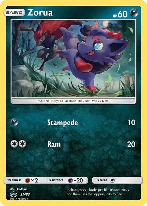 Zorua - SM83 card art