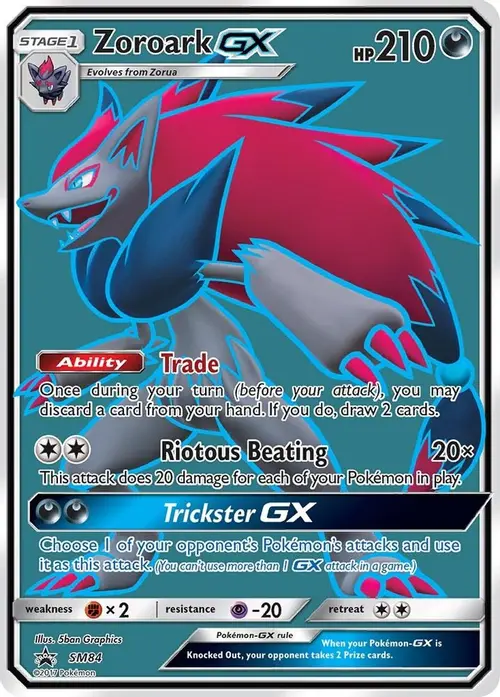 Zoroark GX - SM84 card art