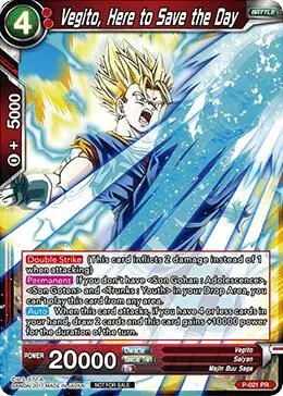 Vegito, Here to Save the Day card art