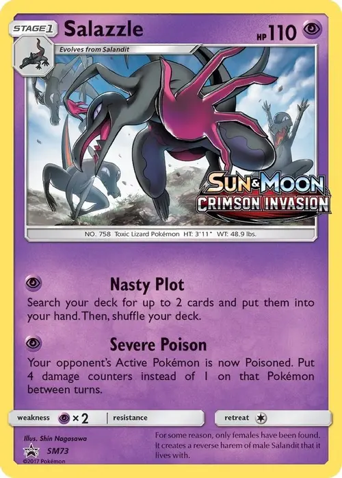 Salazzle - SM73 (Prerelease) card art