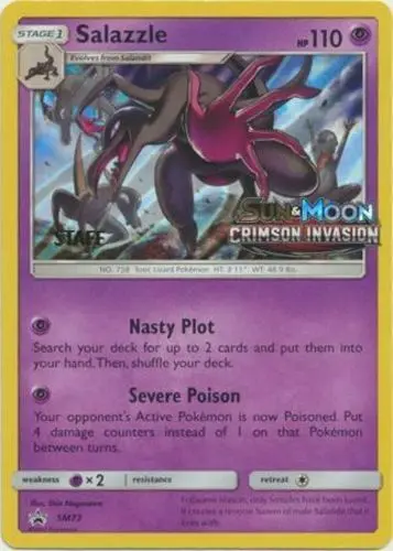 Salazzle - SM73 (Prerelease) [Staff] card art