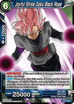 Joyful Strike Goku Black Rose (Non-Foil Version) card art