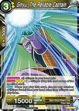 Ginyu, The Reliable Captain (Foil Version) card art