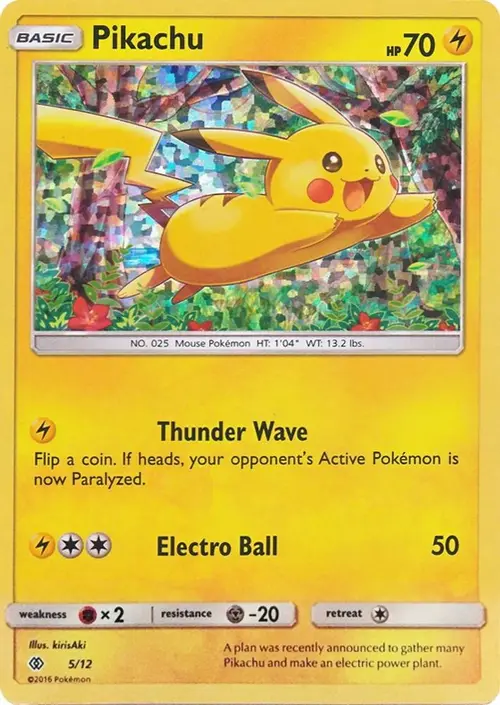 Pikachu - 5/12 card art