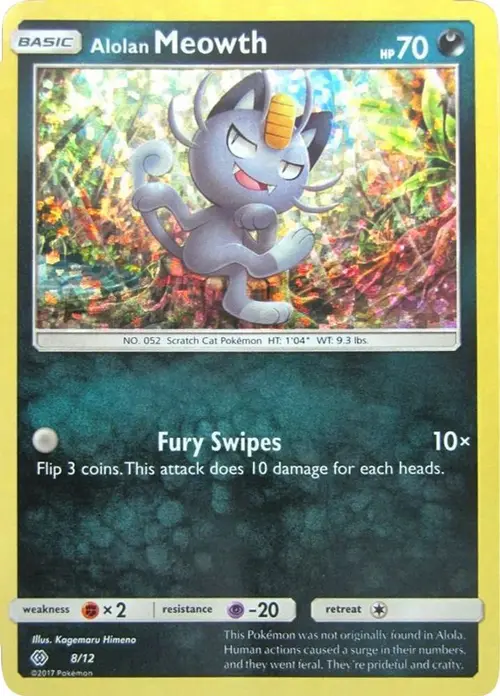 Alolan Meowth - 8/12 card art