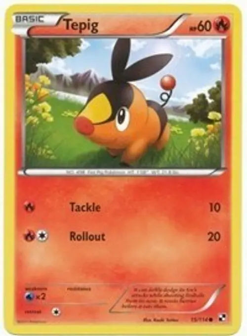 Tepig 15/114 (Cosmos Holo) card art