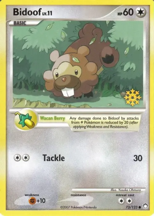 Bidoof - 73/123 card art