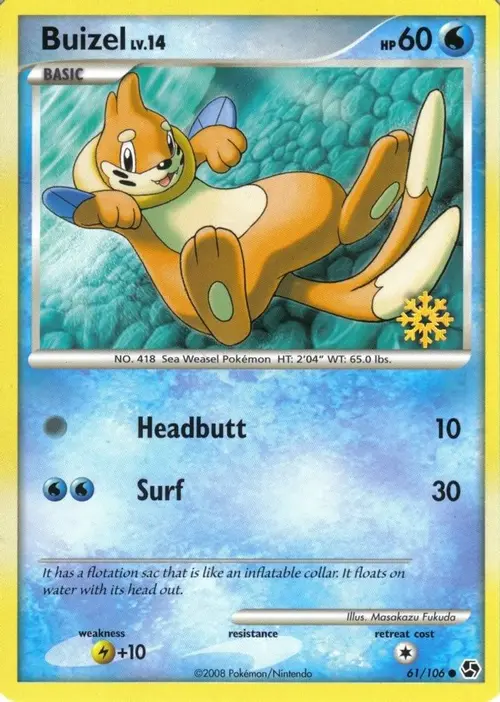 Buizel - 61/106 card art
