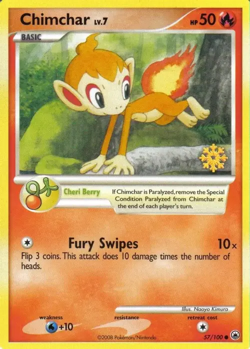 Chimchar - 57/100 card art