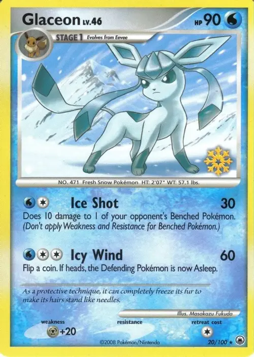 Glaceon - 20/100 card art
