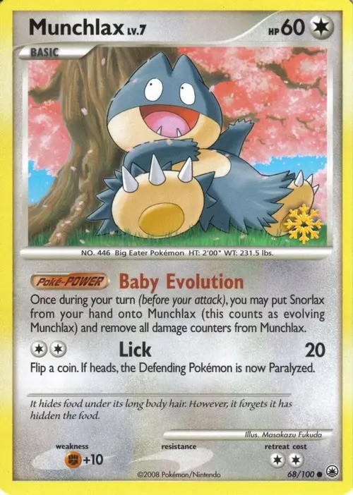 Munchlax - 68/100 card art