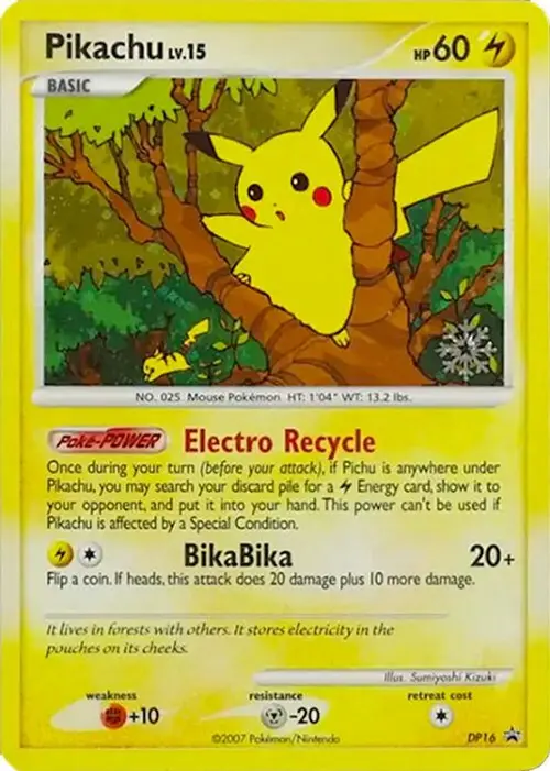 Pikachu - DP16 card art