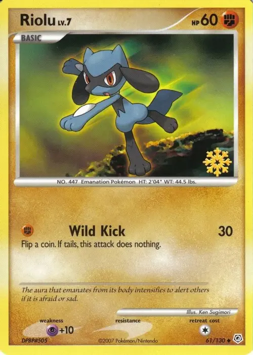 Riolu - 61/130 card art