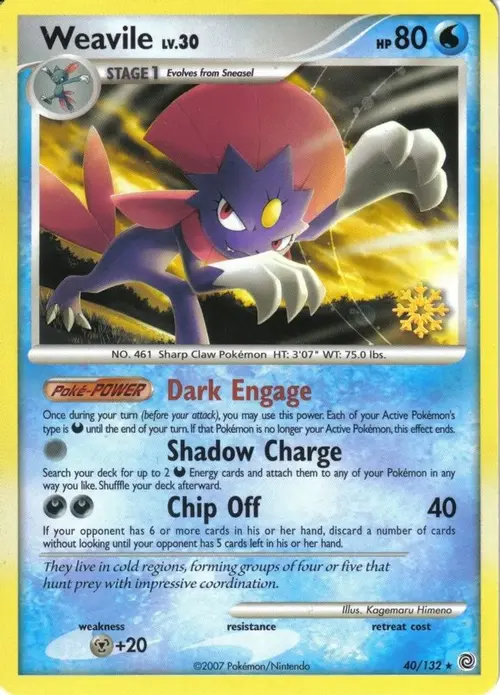 Weavile - 40/132 card art