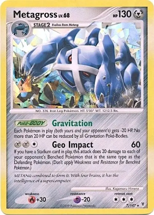 Metagross - 7/147 (Cracked Ice Holo) card art
