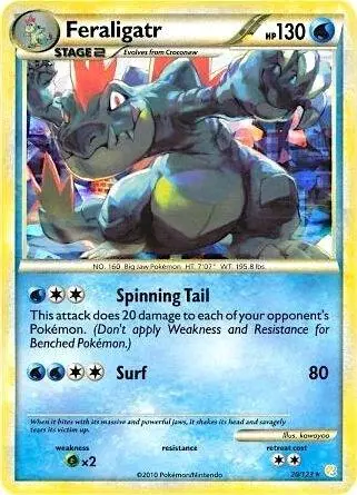 Feraligatr - 20/123 (Cracked Ice Holo) card art