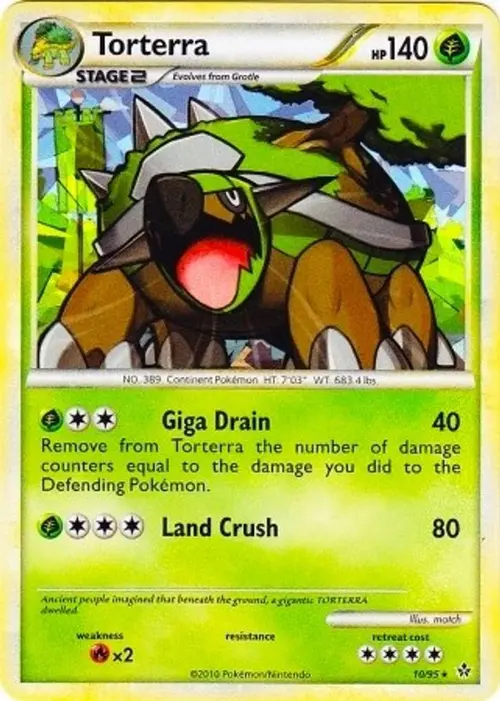 Torterra - 10/95 (Cracked Ice Holo) card art