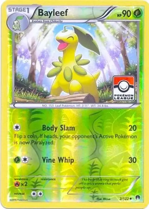 Bayleef - 2/122 (Pokemon League) card art