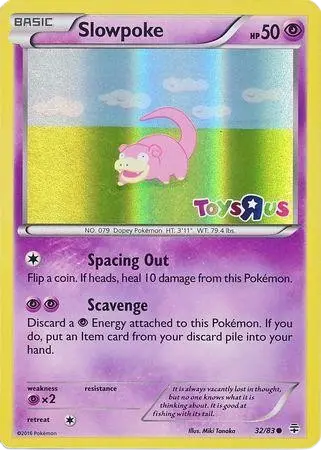 Slowpoke - 32/83 (Toys R Us) card art