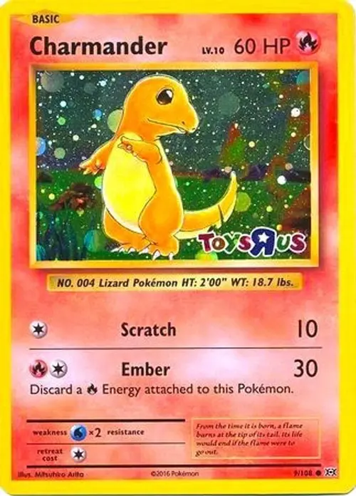 Charmander - 9/108 (Toys R Us Promo) card art