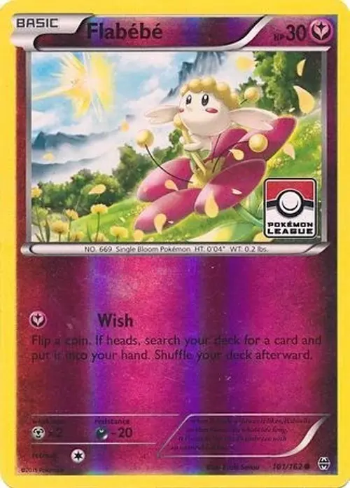 Flabebe - 101/162 (Pokemon League) card art