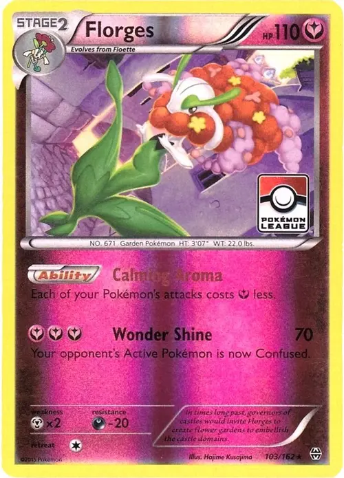 Florges - 103/162 (Pokemon League) card art