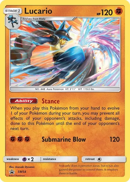 Lucario - SM54 card art
