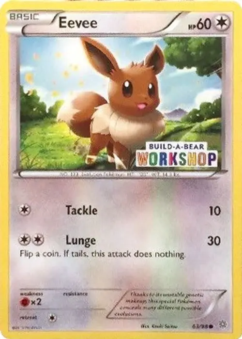 Eevee - 63/98 (Build-A-Bear Workshop Exclusive) card art