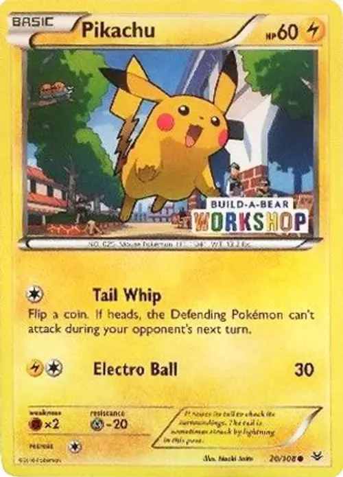 Pikachu - 20/108 (Build-A-Bear Workshop Exclusive) card art