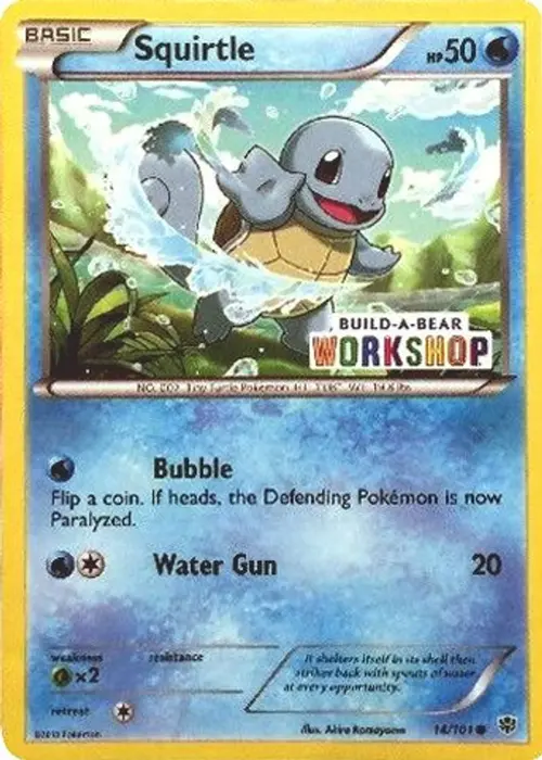 Squirtle - 14/101 (Build-A-Bear Workshop Exclusive) card art