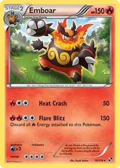 Emboar - 19/114 card art