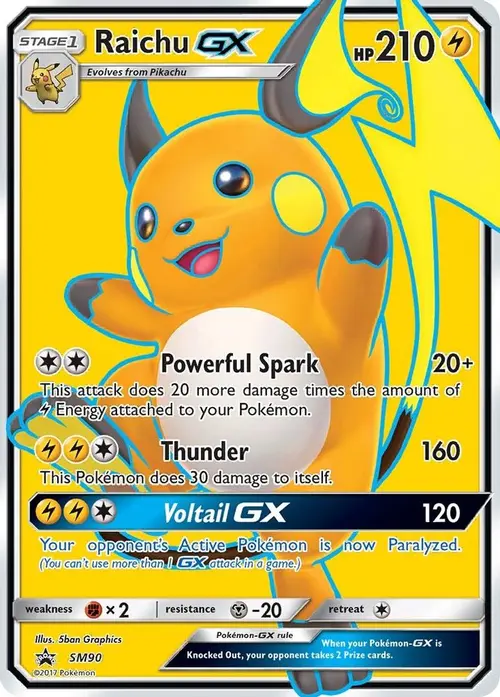 Raichu GX - SM90 card art