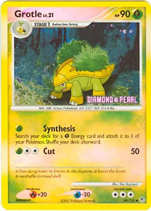 Grotle - 49/130 [Diamond & Pearl] card art