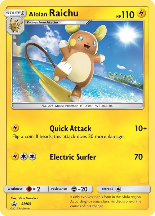 Alolan Raichu - SM65 card art