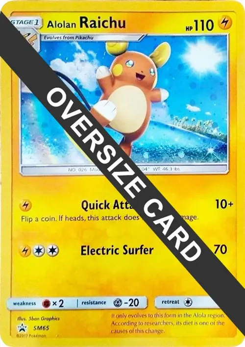 Alolan Raichu - SM65 card art
