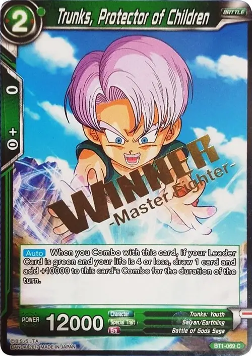 Trunks, Protector of Children (Winner Stamped) card art