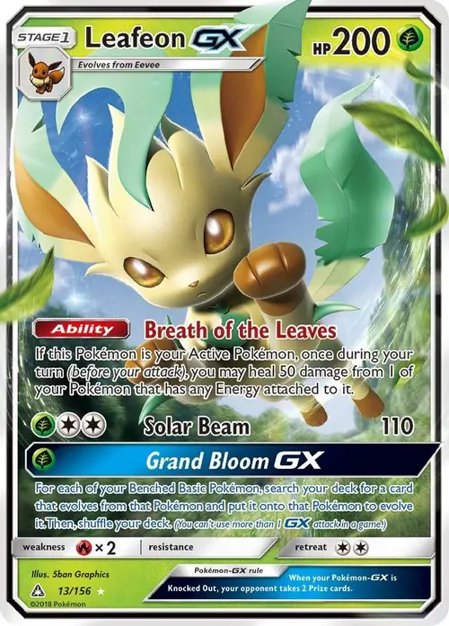 Leafeon GX card art