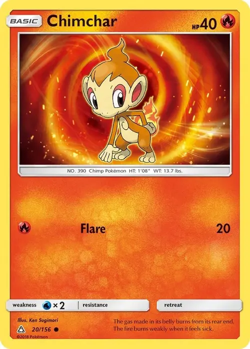 Chimchar (20) card art