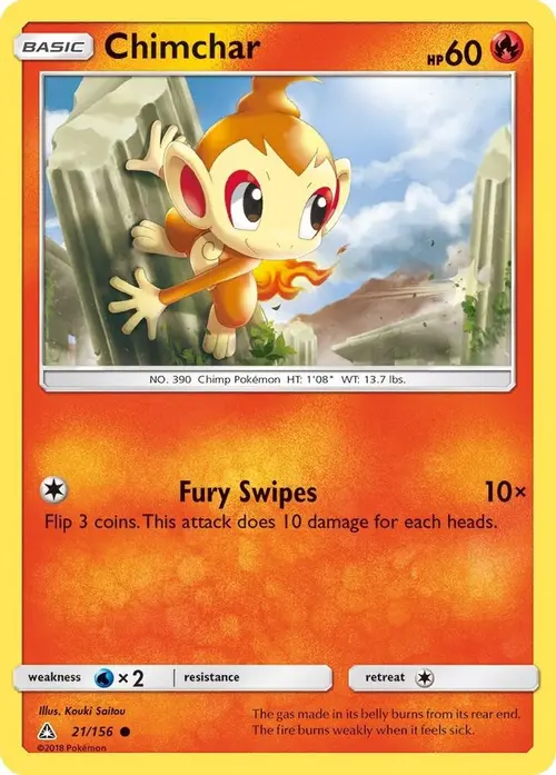 Chimchar (21) card art