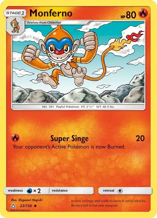 Monferno card art