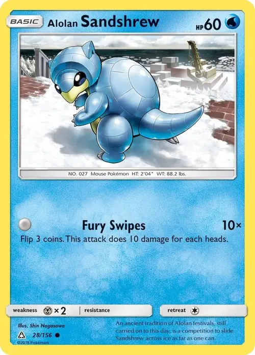 Alolan Sandshrew card art