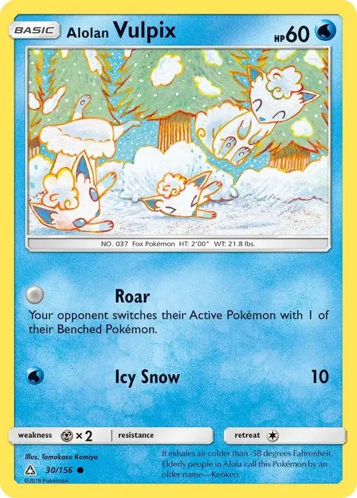 Alolan Vulpix card art